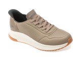 Cumpara ieftin Pantofi sport SKECHERS gri, BOBS SQUAD 4, din piele ecologica