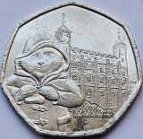 50 pence 2019 Marea Britanie , Paddington at the Tower, km#1714, putin murdara, Europa