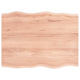 Cumpara ieftin Blat masa, 80x60x2 cm, maro, lemn stejar tratat contur organic
