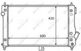 NRF 59054 Radiator, racire motor
