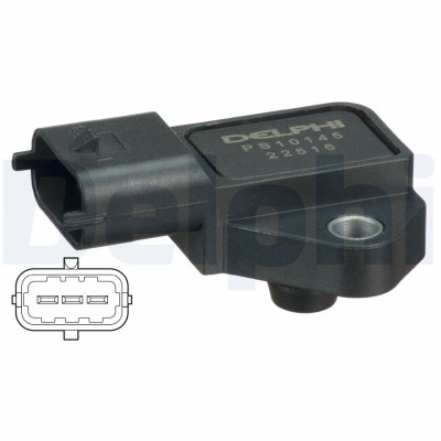 DELPHI PS10145 Senzor, presiune galerie admisie foto