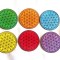 Set suporturi pahare colorat, set 6 bucati cu floarea vietii 41882