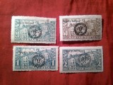 DEBRETIN 1920 Serie mica Ungaria TPT Zona Ocupatie Romania supratipar Segely Belyeg 4 valori