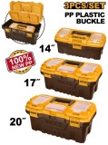 Cutii Depozitare Scule Set 3 buc INGCO PBXK0301