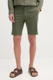 Hackett London pantaloni scurți bărbați, culoarea verde, HM801328