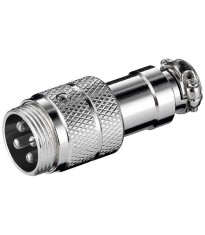 Mufa microfon XLR tata NC4 4 pini pe fir Goobay foto