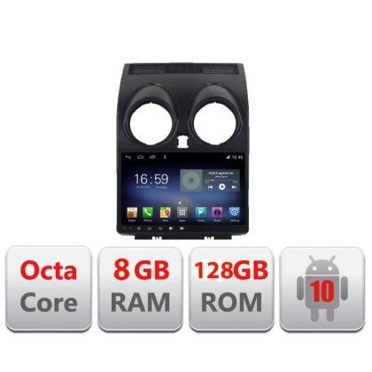 Navigatie NISSAN QASHQAI 2007-2013 F-499 Octa Core cu Android Radio Bluetooth Internet GPS WIFI DSP 8+128GB 4G CarStore Technology