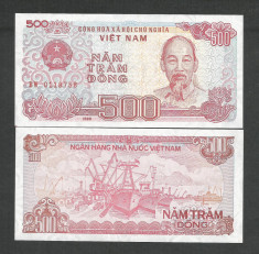 VIETNAM 500 DONG 1988 UNC [1] P- 101 a , necirculata foto