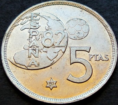 Moneda 5 PESETAS - SPANIA, anul 1981 *cod 173 A = A.UNC! foto