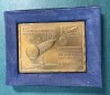 Placheta 15 ani sectia aerofilatelie AFR R. S. Romania Comandor I. Lefter