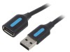 Cablu USB 2.0 A-A 3m Negru, Vention