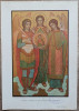 Sfintii Arhangheli Mihail, Gavril si Rafael// Vasile Damian, litografie