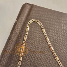 Lantisor unisex placat cu aur , model deosebit cu placute 1 cu 1