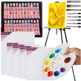Set creativ de pictura Maaleo 41 piese cu sevalet si culori acrilice