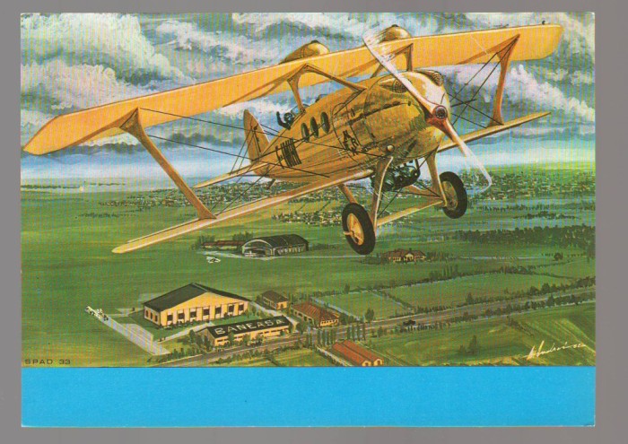 CPIB 23889 CARTE POSTALA - SPAD 33, AVION, NECIRCULATA, 1982