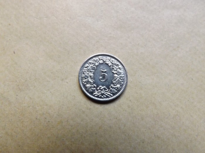 Elvetia 5 Rappen / Centimes 1939