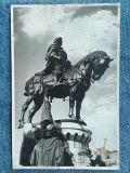 674 - Cluj-Napoca statuia Matei Corvin / Kolozsvar Matyas Kiraly szobor Fotofilm, Necirculata, Fotografie