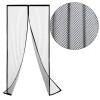 Plasa anti-insecte, PROCART, pentru usa, 100x220 cm, inchidere magnetica, negru