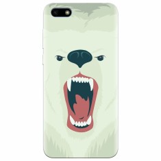 Husa silicon pentru Huawei Y5 Prime 2018, Fierce Polar Bear Winter foto