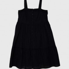 Levi's rochie din bumbac culoarea negru, maxi, evazati, A8649