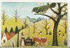 Bnk cld Calendar de buzunar - 1980 - Petre Mihut - Primavara - pictura naiva