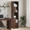Gossi biblioteca, stejar maro, 40x36x189 cm, lemn prelucrat