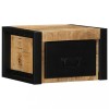 Noptiera Gossi lemn masiv mango 40x35x25 cm montata pe perete