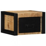 Noptiera Gossi lemn masiv mango 40x35x25 cm montata pe perete