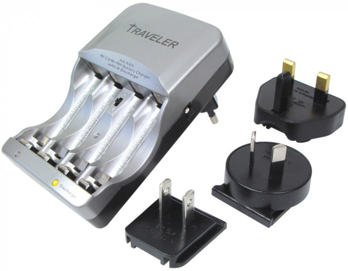 Incarcator NI-MH/NI-CD 4 X AA/AAA + alimentare 12V auto MW1237GT Minwa Electronics