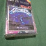 CASETA AUDIO METALLICA-RIDE THE LIGHTING RARA!! ORIGINALA EUROSTAR