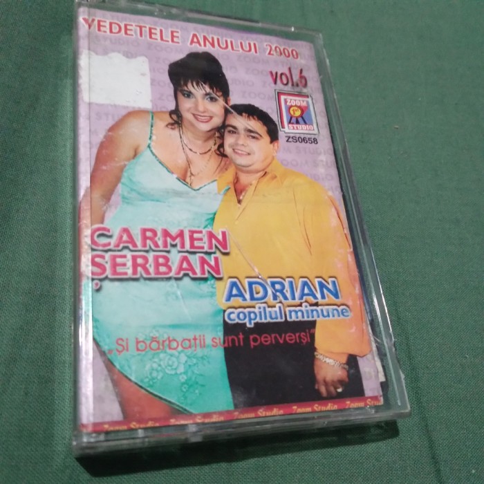 CASETA AUDIO CARMEN SERBAN/ADRIAN MINUNE-SI BARBATII SUNT PERVESI ORIGINALA!!!