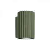 Lampă De Perete Karbon Verde Măsliniu Din Aluminiu, 1 Bec Tub Minimalist De Interior