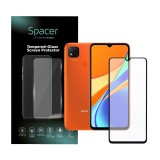 FOLIE STICLA Spacer pentru Xiaomi Redmi 9C, grosime 0.3mm, acoperire totala ecran, strat special anti-ulei si anti-amprenta, Tempered Glass, sticla 9D