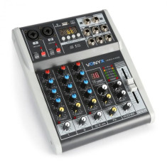 Vonyx VMM-K402, pult de mixaj cu 4 canale, bluetooth, interfa?a audio USB foto