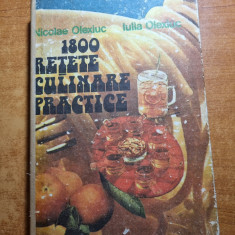 carte de bucate - 1800 de retete culinare - din anul 1986 - 510 pagini