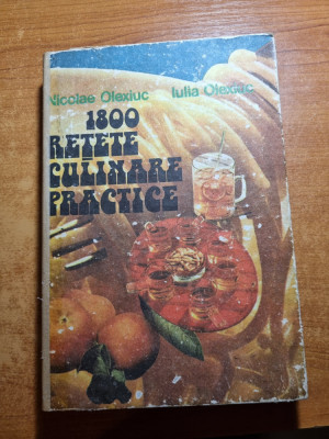 carte de bucate - 1800 de retete culinare - din anul 1986 - 510 pagini foto