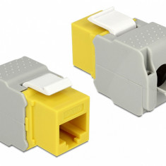 Modul Keystone RJ45 la LSA Cat.6 UTP Galben, Delock 86345