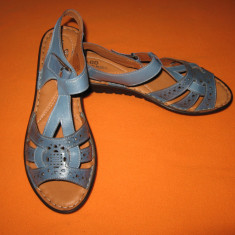 Sandale noi piele naturala blue GM Mar 41