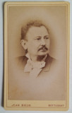 foto CDV sec XIX, atelier Bielig, Botosani, cu Theodor Boian primar 1875 - 1884