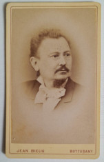 foto CDV sec XIX, atelier Bielig, Botosani, cu Theodor Boian primar 1875 - 1884 foto