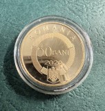 50 bani 2020 proof 50 ani organizatia francofoniei
