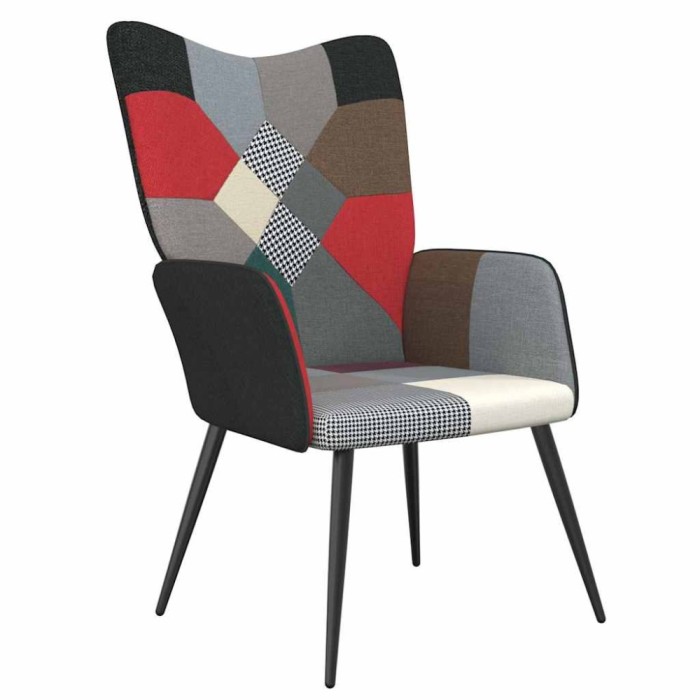 vidaXL Scaun de relaxare, material textil, petice 328197