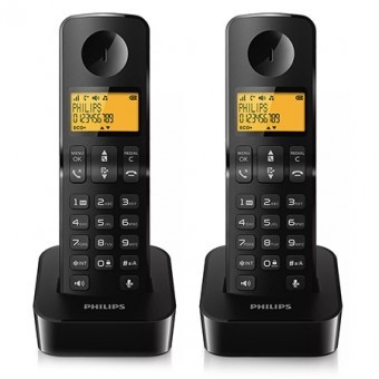 Telefon dect d2602 negru philips foto