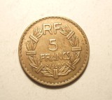FRANTA 5 FRANCI 1940 BRONZ