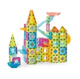 Labirint magnetic pentru copii, 139 piese, constructii 3D, 5.5 cm