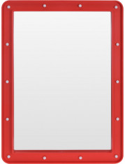 Oglinda cosmetica cu 14 leduri, rama de plastic Rosie, 70x50x3.5cm foto