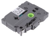 Bandă Transparentă 9mm x 8m cu Caracter Negru