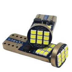 Bec LED T10 W5W BZRSH, 27 LED SMD, 12V, 2 bucati, pentru pozitie, plafoniera, portbagaj, semnalizare, lumini oglinda, lumini ambientale, lumina alba 6