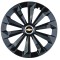 Set 4 capace roti Fame Negru R16 pentru gama auto Chevrolet