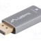 Adaptor LANBERG DisplayPort mufă la HDMI soclu argintiu aluminiu 8K UHD